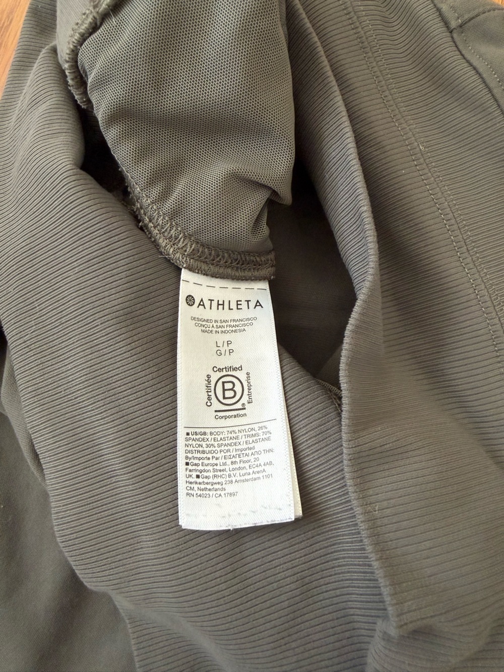 Athleta Women’s High Waist Venice Joggers in Gray Large Petite Zipper Pockets - Picture 15 of 16